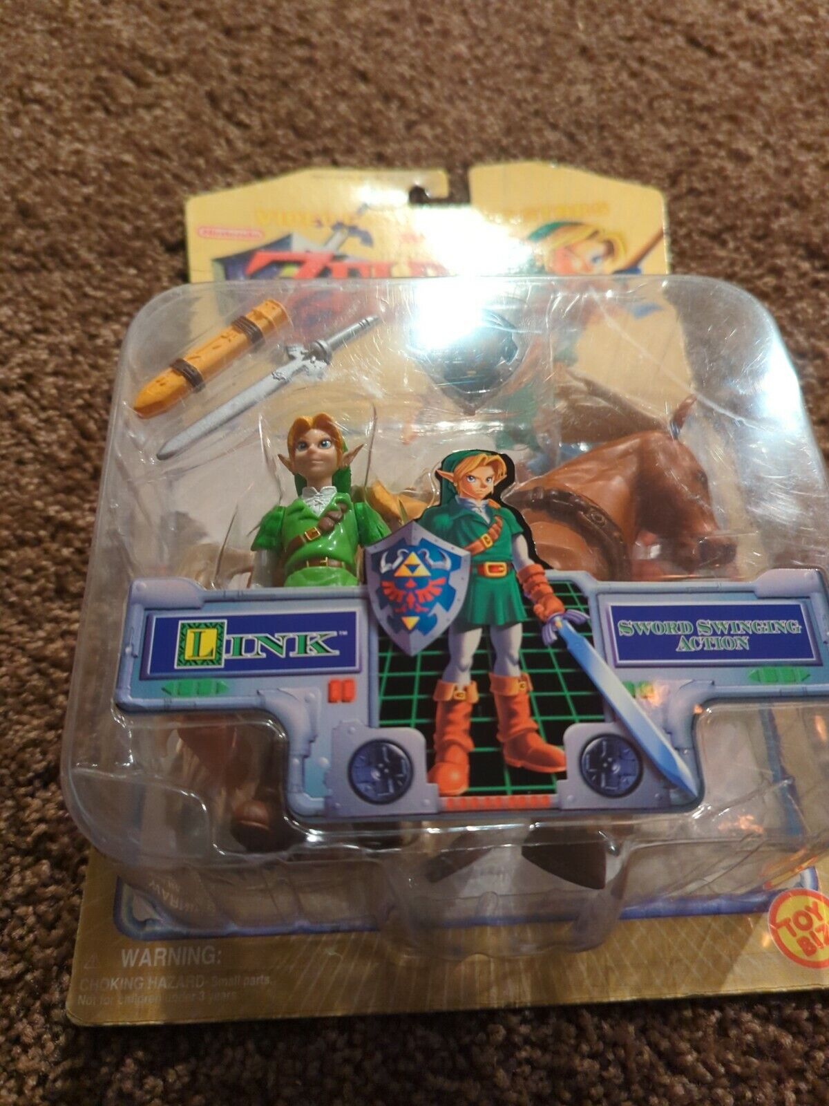 NIB - Legend of Zelda Ocarina of Time Link and Epona N64 Era Video Game  (RARE)