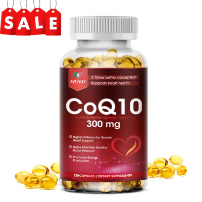 #ad CoQ 10 Coenzyme Q10 Vegan Softgel 300mg Cardiovascular Heart Health 120 Capsules $12.83
