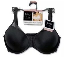 NWT Bali Beautifully You Black DFW439 Underwire Smoothing Bra Sz 40D
