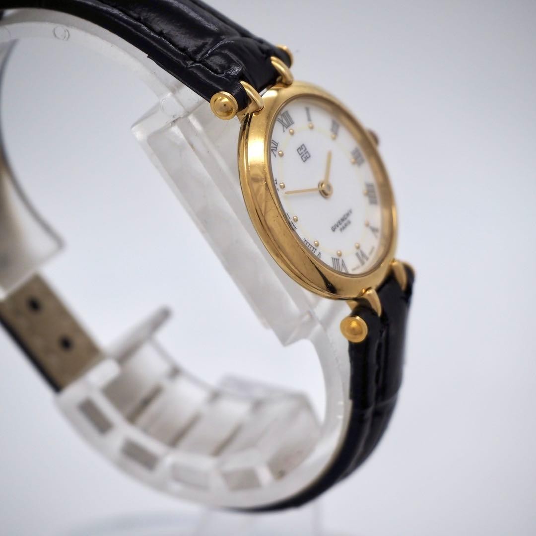 73 Working GIVENCHY watch new belt ladies gold white View 4