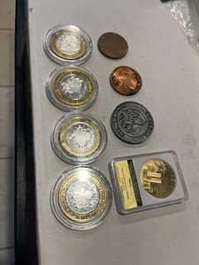 $10 Casino tokens, 9/11 commerative, concord commeritave,copper rounds