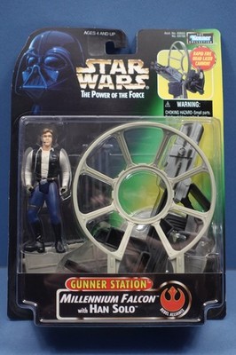 Star Wars Power Of the Force: Gunner Station Millennium Falcon with Han Solo