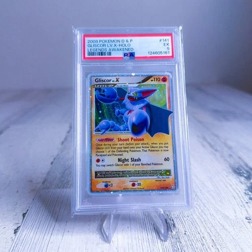 PSA 5 2008 Pokemon Diamond Pearl Legends Awakened Gliscor Lv.X Holo Foil 141/146