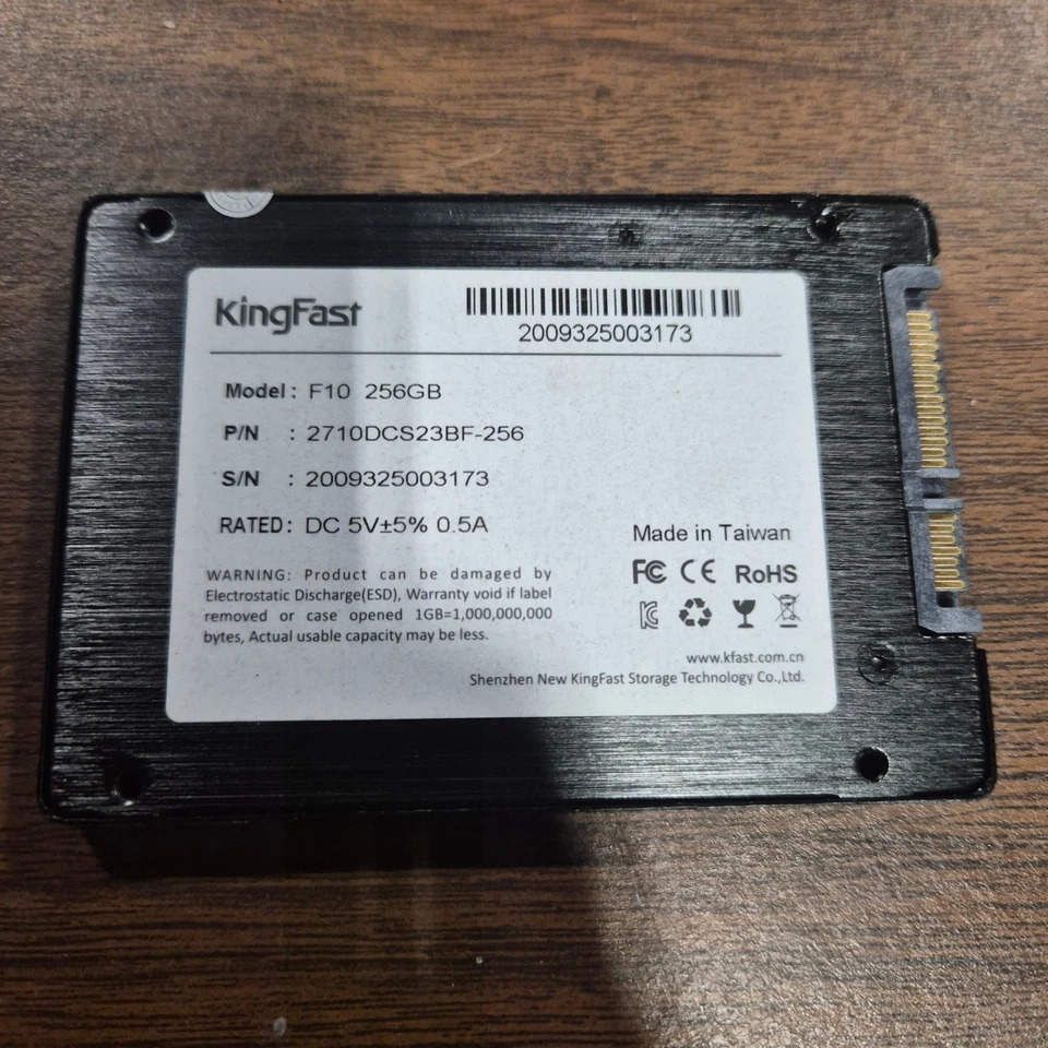 KINGFAST F10 256GB 2.5" SATA SSD - Image 2 of 2