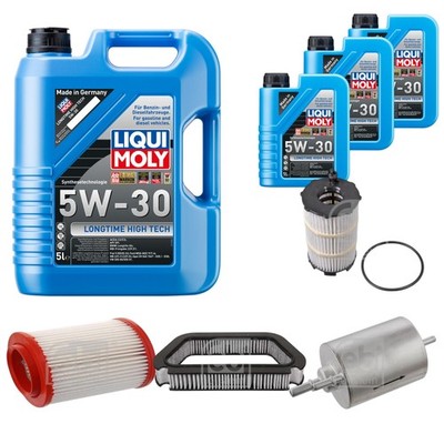 FEBI Inspektionspaket 8L LIQUI MOLY 5W-30 Longtime High Tech für Audi A8 4E_