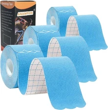 3 Rolls Precut Kinesiology Tape Pro Athletic Sports Activities Tapes 60  Strips