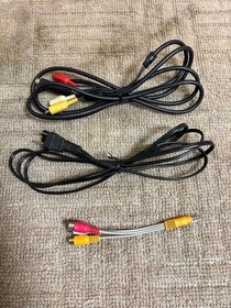 Sega Saturn Controller HST-0014 Tested with Power Cable & TV Cables Bundle