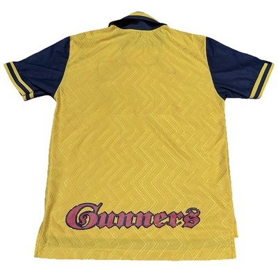 Vintage 90s, Nike Arsenal JVC Yellow Soccer Away Jersey, Size