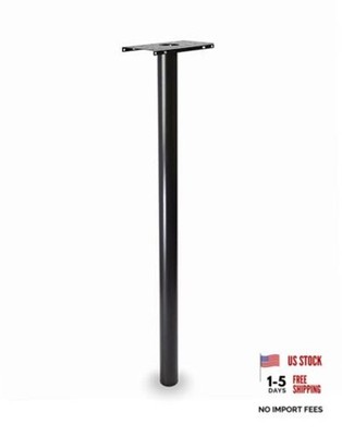 Pacifica 7516B-10 Steel Mailbox Post - Alloy Steel - One Size - Black