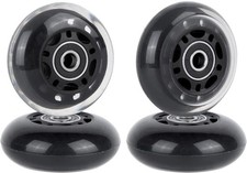 AOWESM 64mm Inline Skate Wheels w/Bearings ABEC-9 for Blades Roller Skates, P...