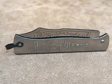 Couteau de poche Douk-Douk métal chromé sur nickel