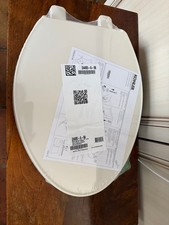 KOHLER K-24495-A-96 Border Elongated Toilet Seat in BISCUIT finish, ReadyLatch