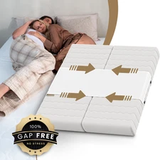 Bed Bridge Twin to King Converter – Mattress Connector, Non-Slip Strap