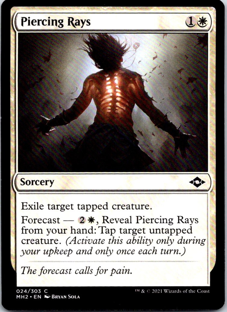 PIERCING RAYS 24 C MODERN HORIZONS 2 MAGIC: THE GATHERING NEAR MINT