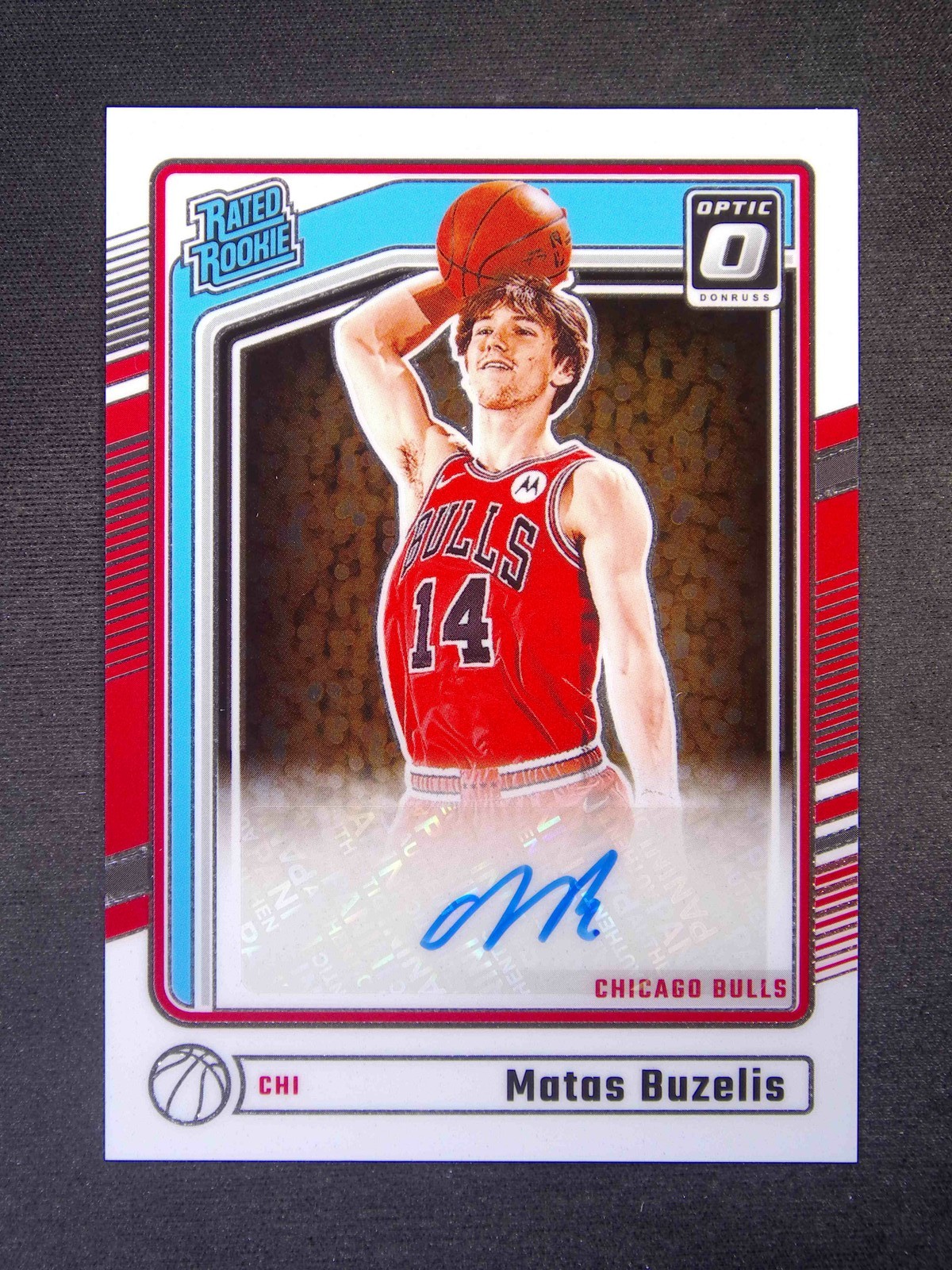2024-25 Panini Donruss Optic Matas Buzelis #306 RC Rated Rookie Auto
