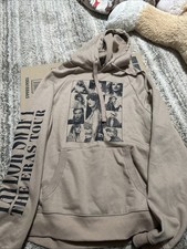 Taylor Swift The Eras Tour Hoodie Beige, Official Concert Merch, Rare Design S