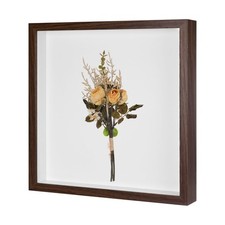 Shadow Box Frame, 13 x 13 Inch Wooden Dried Flower Photo Frame Brown