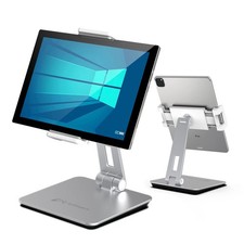 Tablet Stand Holder, Heavy Aluminum Alloy Multi-Angle Foldable iPad Holder St...