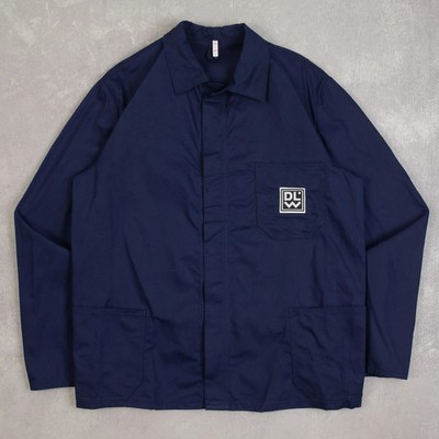 Vintage 90s Dlw Chore Workwear Hemd Jacke XL Herren Navy Blue Company