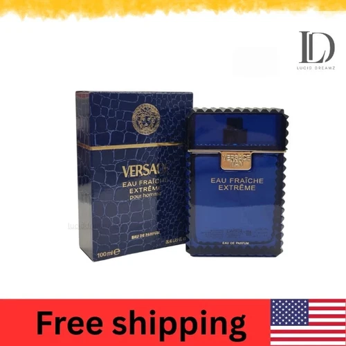 Versace Eau Fraiche Extreme Pour Homme 100ML  3.4.OZ Eau De Parfum Men's Spray