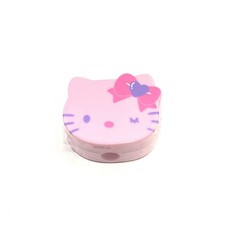 Sanrio Hello Kitty Face Pencil Sharpener Pink Purple Bow 2014 Sealed