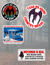 Mothman 4pc Cryptids Sticker Pack