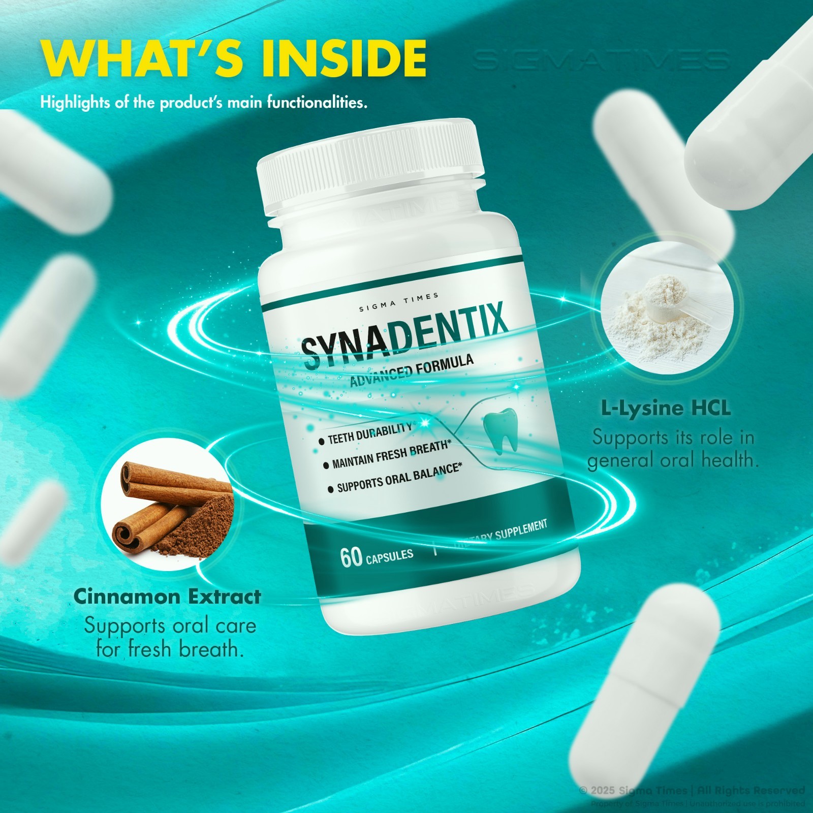 (3 Pack) SynaDentix Capsules, Syna Dentix Oral and Dental Health Support