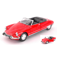 Citroen Ds 19 1956 Cabrio Open Red 1:24 Welly Auto Stradali -D- Neues Modell