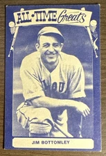 1973-79 TCMA All-Time Greats Stats Black Back Jim Bottomley HOF