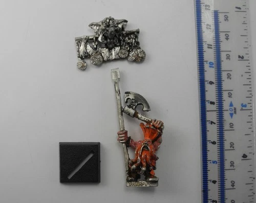 DWARF SLAYER COMMAND STANDARD BEARER Metal Dwarfs Fyreslayers Army Warhammer B10