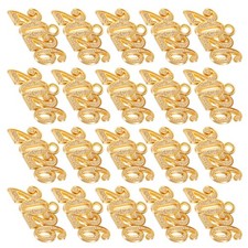 100Pcs Alloy Year Number Charms 2026 Pendant Golden Reusable Jewelry Craft