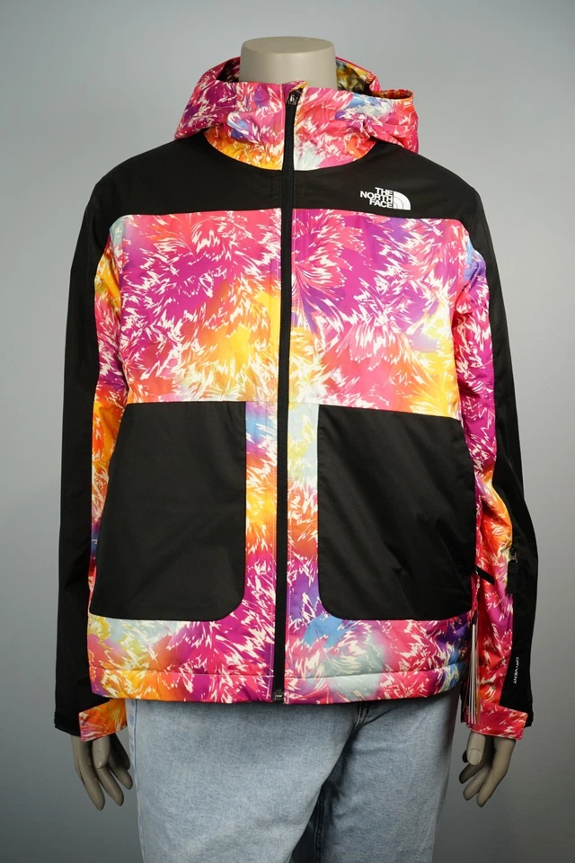 THE NORTH FACE TEEN HOODED Insulated Winter Jacket Rainbow Parka Ski Jacket - Image 2 of 4