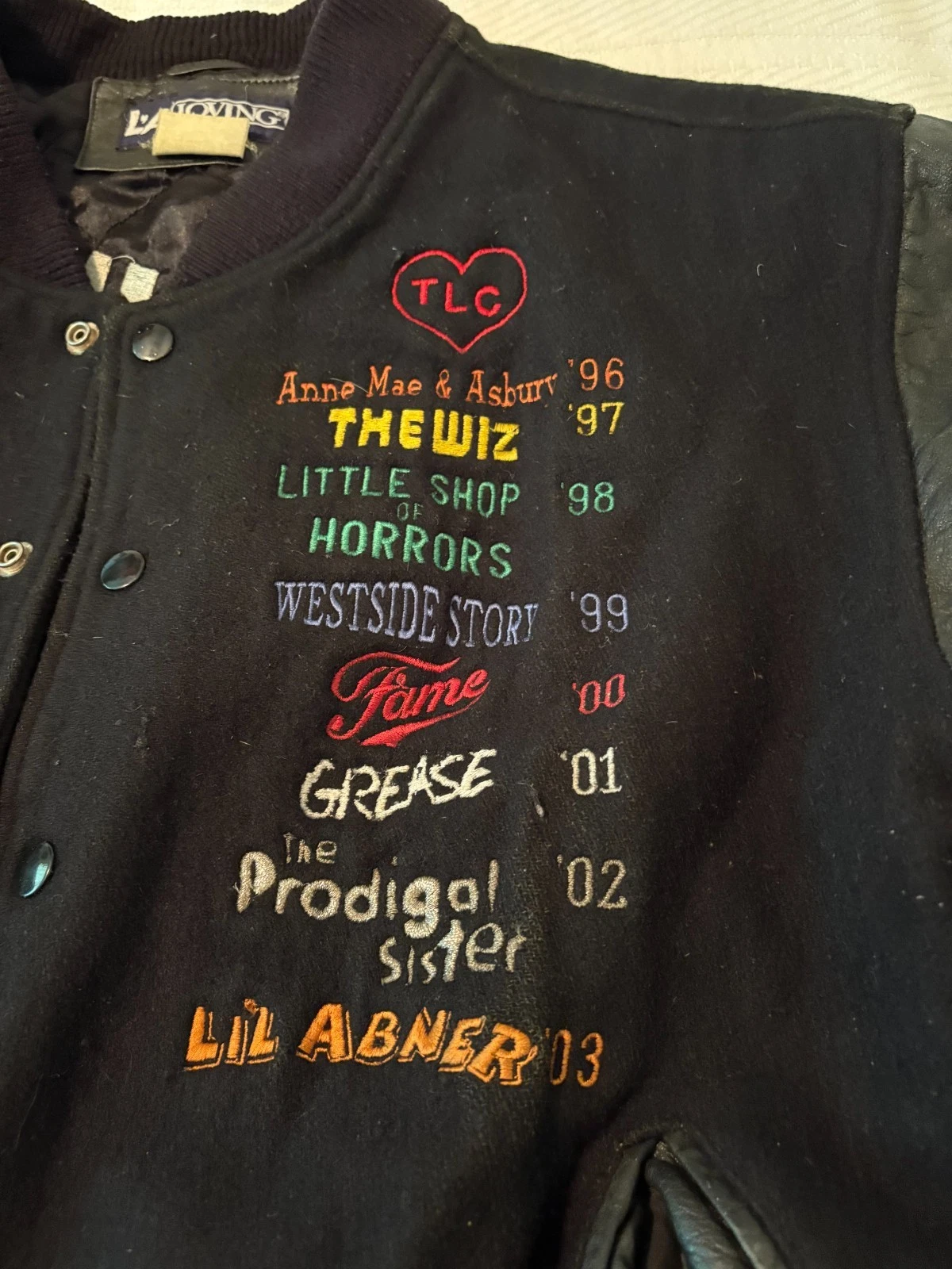 Vintage LA Towing Theater Production Varsity Jacket - product detail image 3