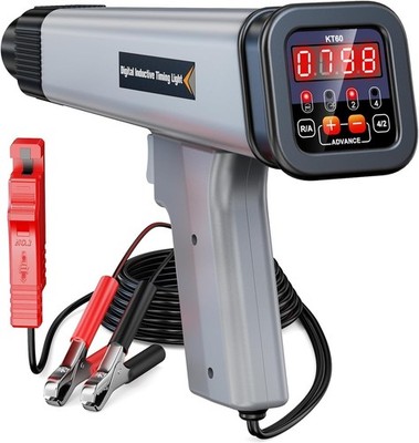 KT60 Ignition Light Gun LED Digital Display Strobe Lamp 916V Ignition Timing Pi...