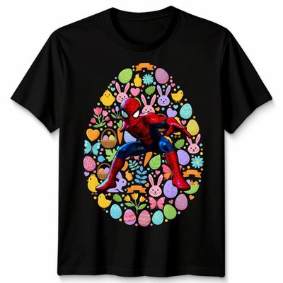 Unisex Spiderman Cartoon Osterei T-Shirt