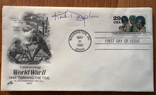 KIRK DOUGLAS AUTOGRAPHED  COMMEMORATING WWll  1993 ENVELOPE FIRST DAY COVER FDC
