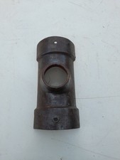 Reclaimed Vintage 4in cast iron half round gutter outlet.