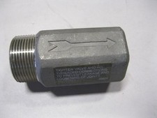 1.25" 1-1/4 inch Spring Loaded In-line NPT Threaded Check Valve Stainless Steel
