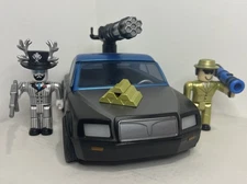 ROBLOX JAILBREAK THE CELESTIAL Game Pack Figure Set Machine Gun Car INCOMPLETE