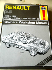 preowned haynes renault 25 owners workshop manuel 1984-1986 