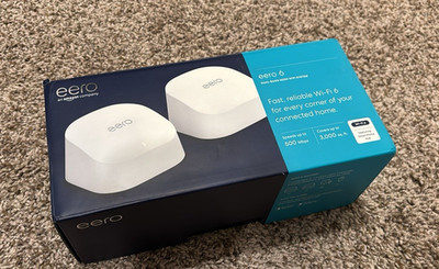 Eero 6 Dual-Band Mesh Wi Fi 6 Router White 2 LAN Ports M010001