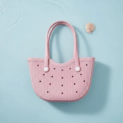 Sac Fourre-tout En EVA Léger Cabas de Plage En EVA Lavable pour Shopping, - Photo 1/4