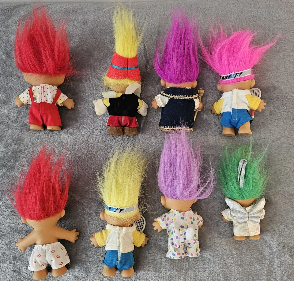 ENORME Lote Muñecas Troll 8 Figuras Russ Dam Norfin De Colección Años 70 y 80 Foto 3 de 4