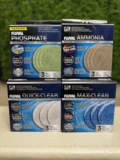 Fluval Quick-Clear / Max-Clean / Ammonia / Phosphate 3PK #A246 #A248 #A259 #A262