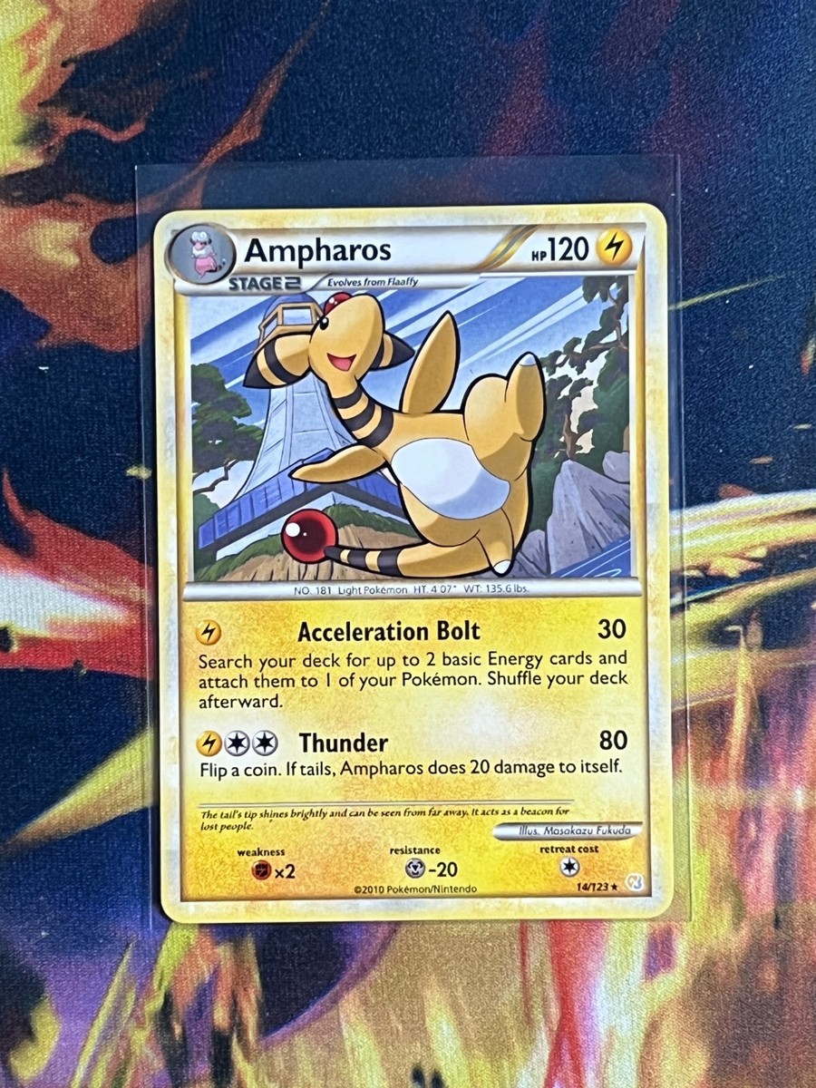 Ampharos - 14123 - Pokemon Heart Gold Soul Silver Rare LP | eBay
