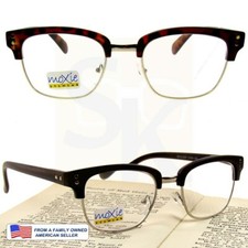  1.25 to 4.00 WIDE FRAMED RETRO READING GLASSES Men's READERS NWT