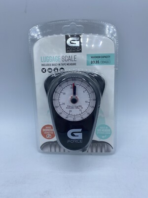 G-Force Portable Luggage Weight Scale with Tape Measure-Up to 
