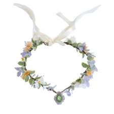 Flower Headband Gem Garland Bridal Luxury Wedding Headwear Tiara Vintage