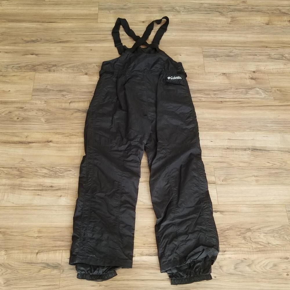 Columbia Womens XL Black Ski Snow Pants Bibs Bib Snowboard Overalls Snowsuit