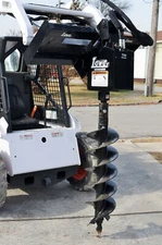 Lowe 750 Classic Hex Drive with 12" Auger Bit Attachment Fits Skid Steer Loader